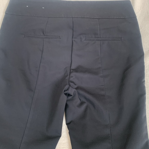 Ann Taylor signature black straight leg mid rise flat front classic pant SZ4 - Picture 9 of 11